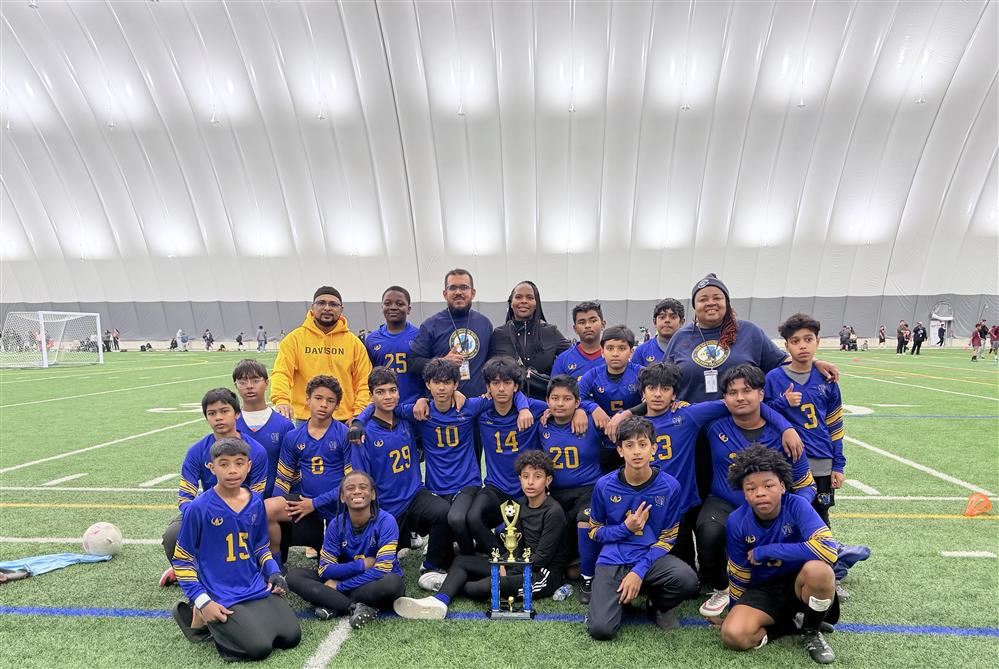  7th and 8th Grade soccer team and coaches